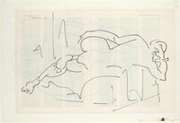 Reclining Woman (recto), Jacob Kainen, 1966