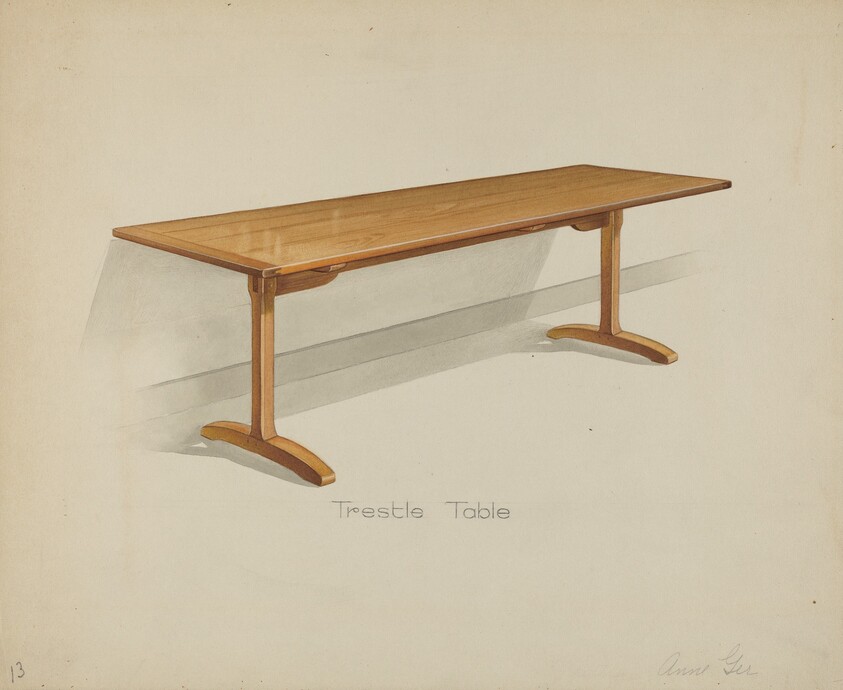 Shaker Trestle Dining Table