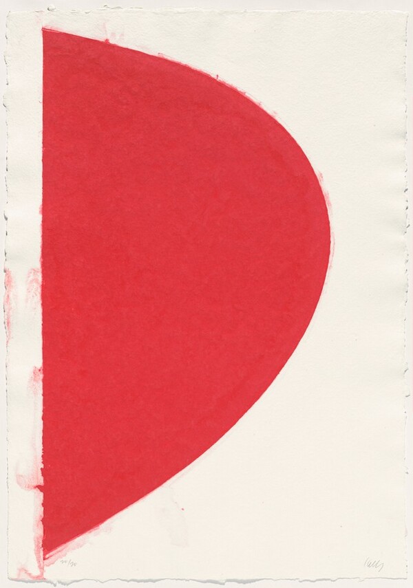 Colored Paper Image IV (Red Curve)