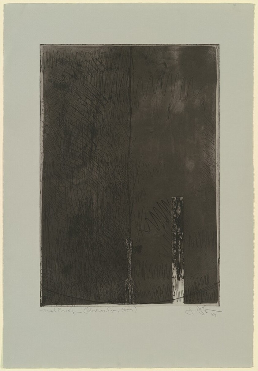 Untitled, Second State (Ruler and Fork) [trial proof]