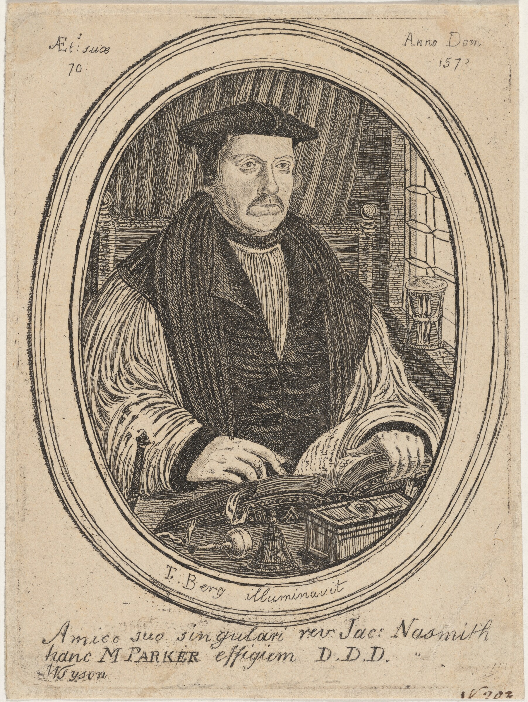 Matthew Parker, Michael Tyson, 1573