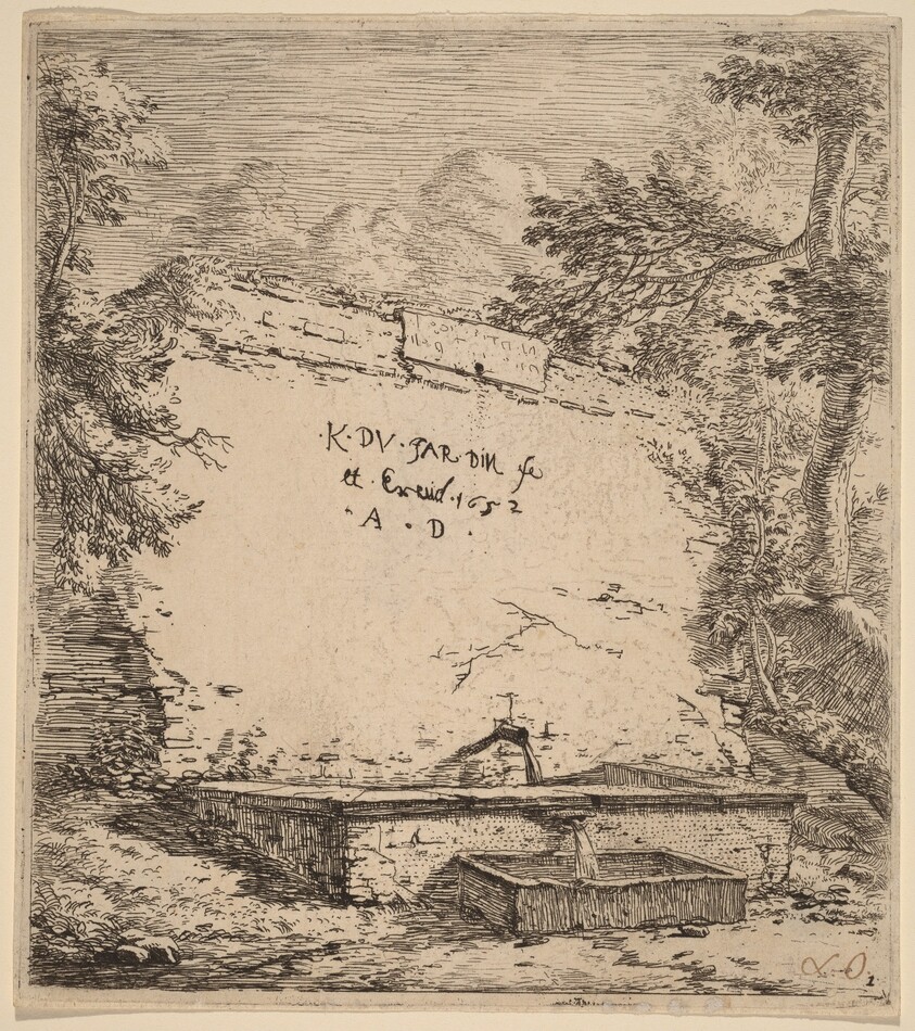 Title Page with Fountain