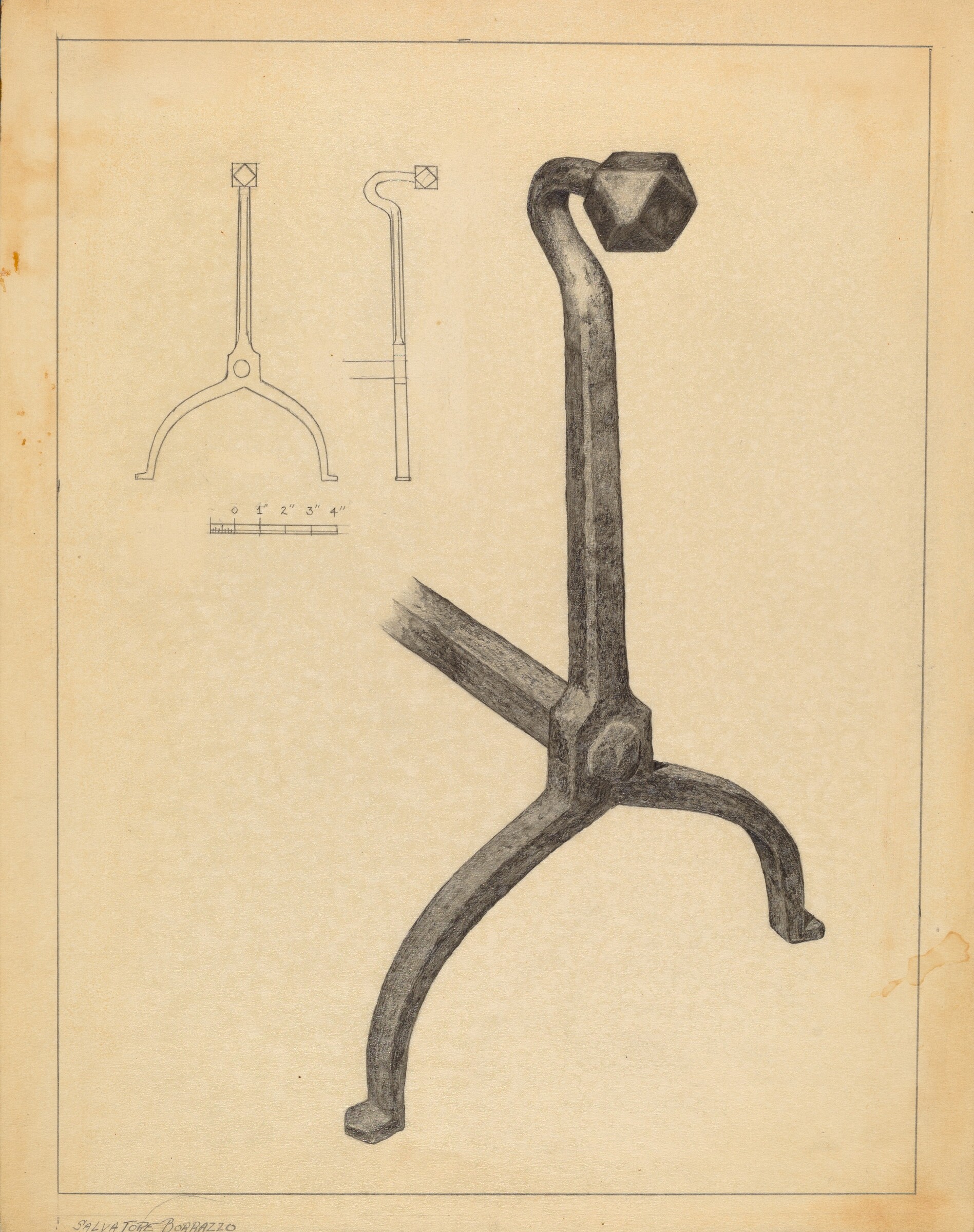 Andiron, Salvatore Borrazzo, 1935/1942
