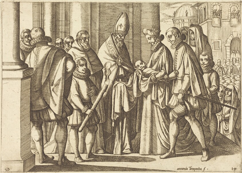 Philip as a Boy before Margaret of Austria