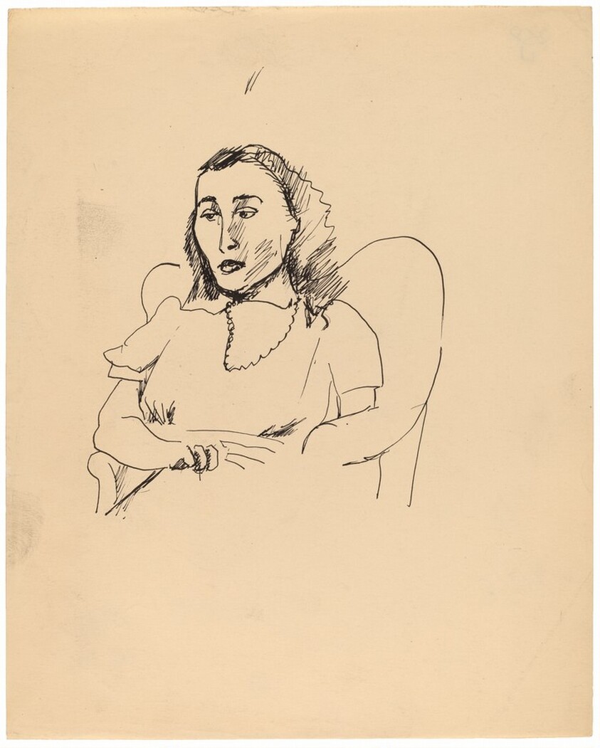 Half-Length Portrait of a Woman Seated in an Upholstered Chair