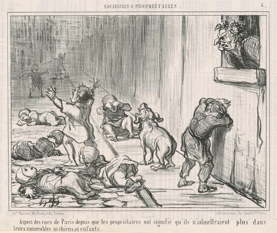 Aspect des rues de Paris depuis ... by Daumier, Honoré