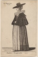 Mulier Pragensis, Wenceslaus Hollar, 1643