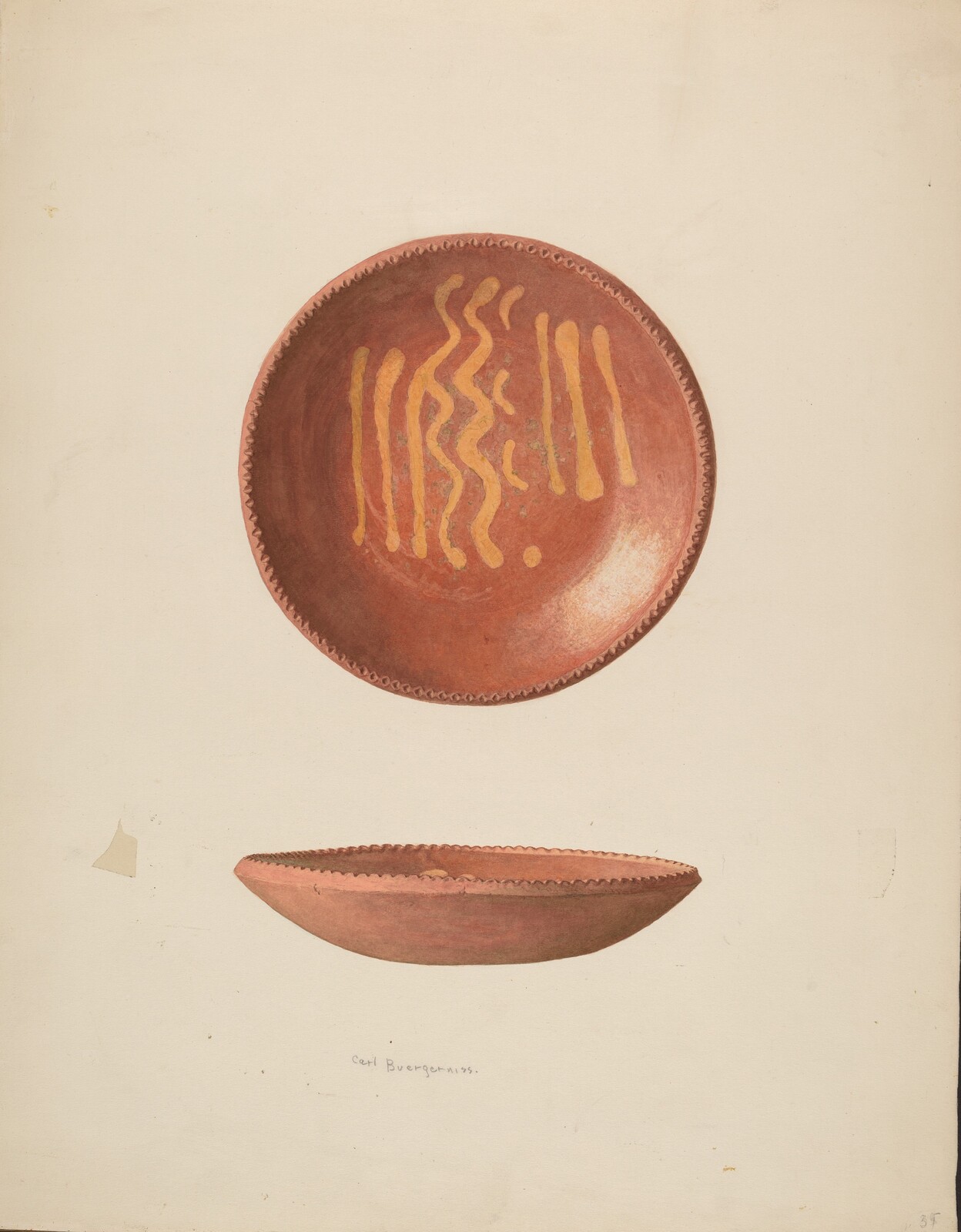 Small Pie Plate, Carl Buergerniss, c. 1939