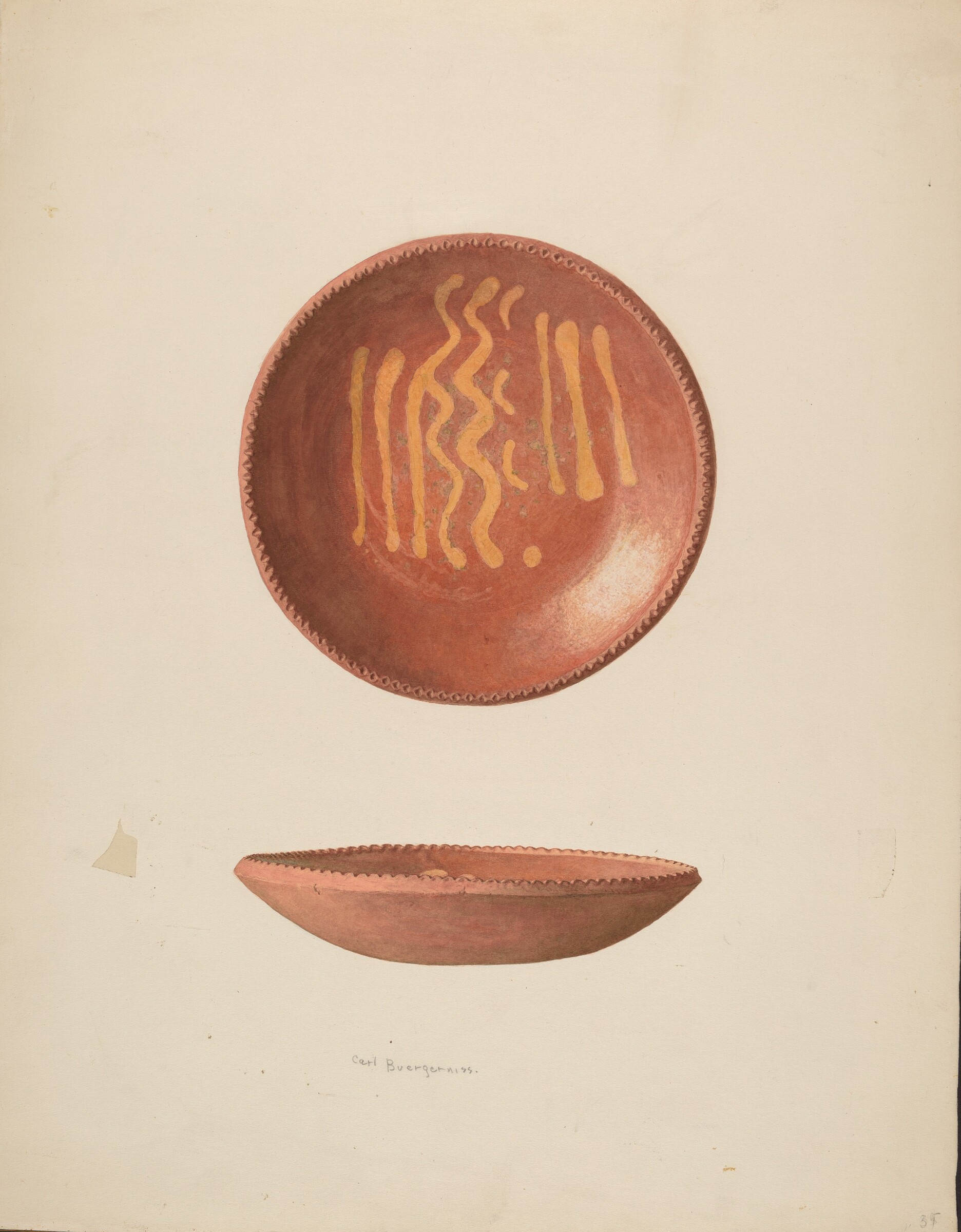 Small Pie Plate, Carl Buergerniss, c. 1939
