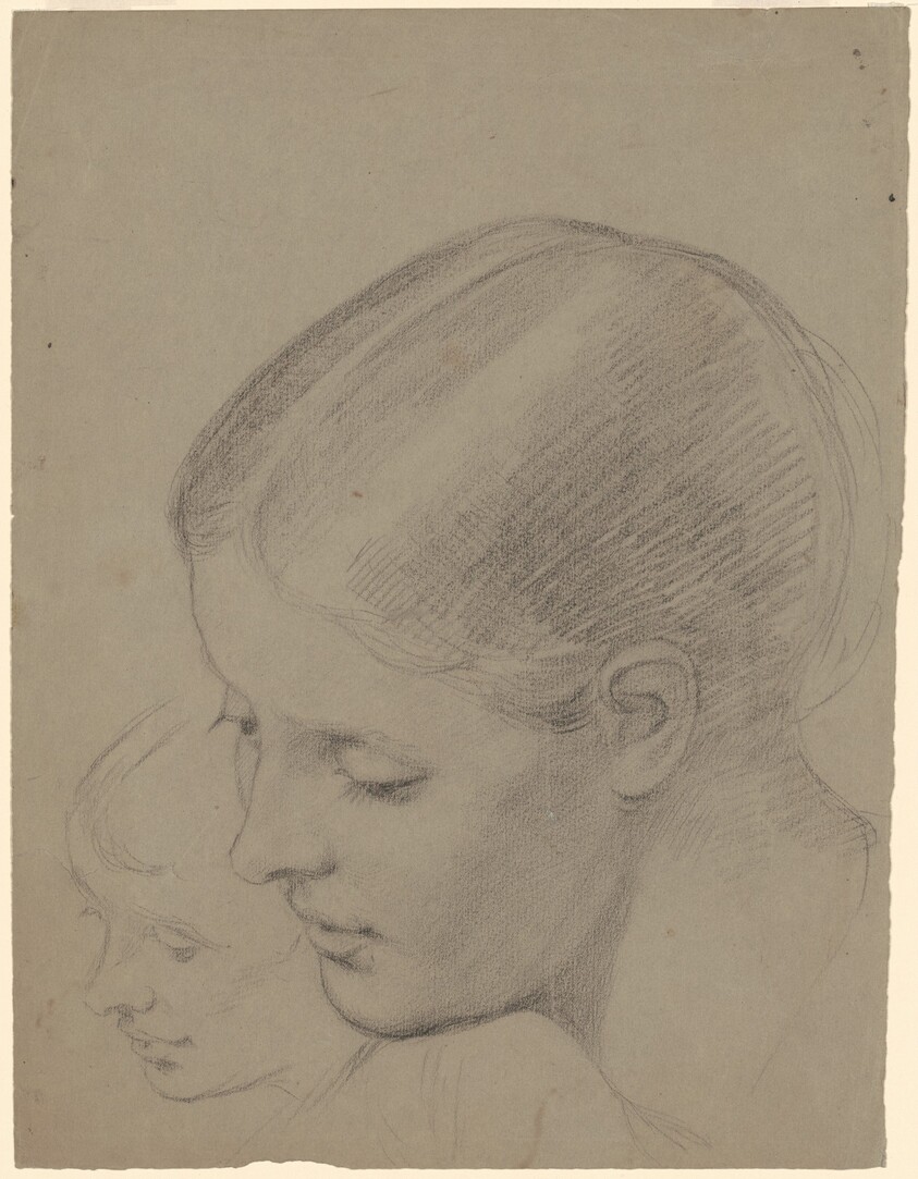 Studies of a Female Head [recto]