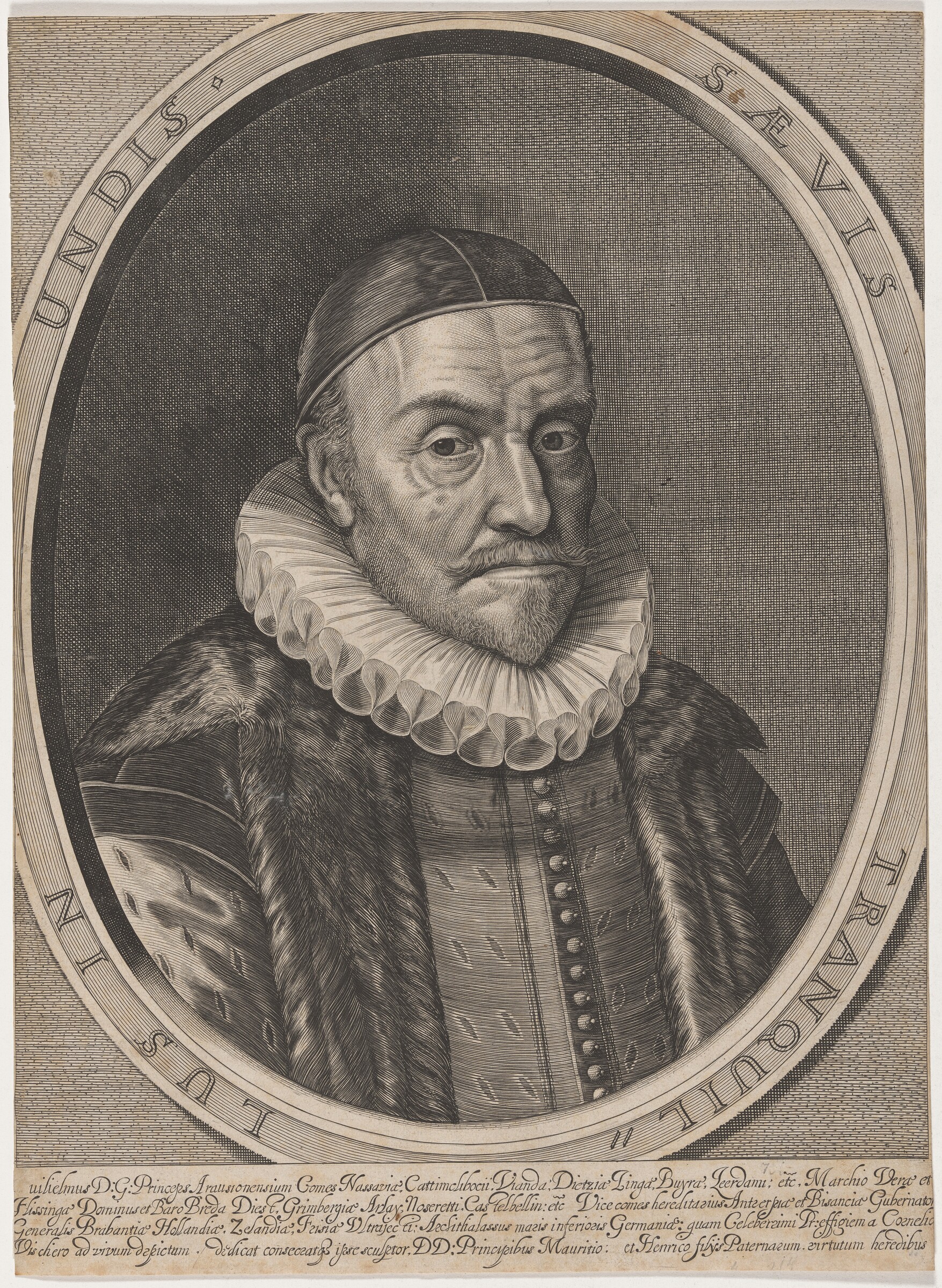 William, Prince of Orange, Cornelis Visscher after Gerrit van Honthorst
