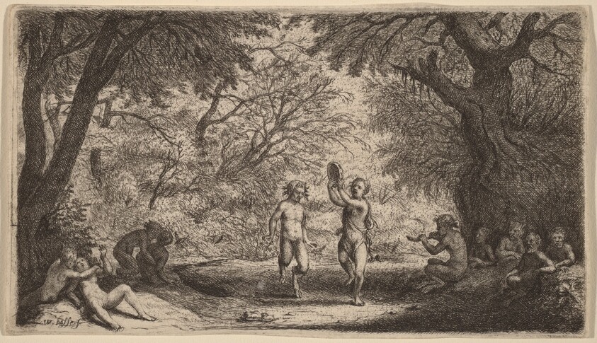 Bacchanal with a Dancing Couple in the Center