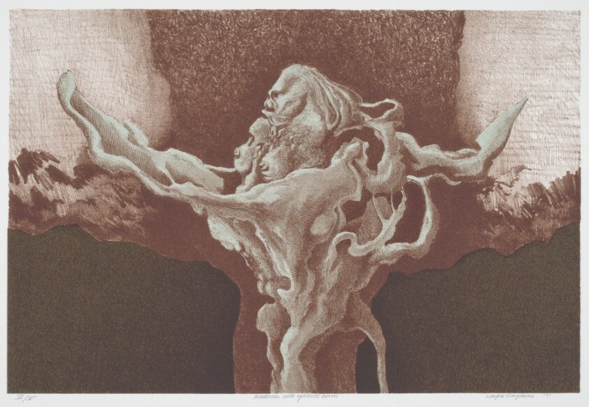 Madonna with Upraised Horns