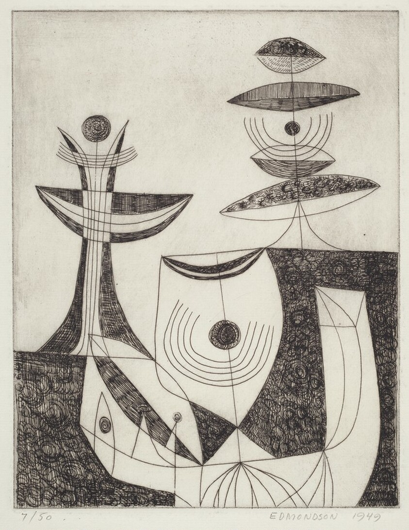 Untitled (Black and white abstraction)