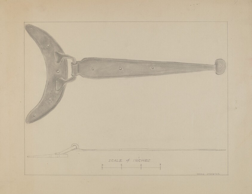 Crescent - Butted Strap Hinge