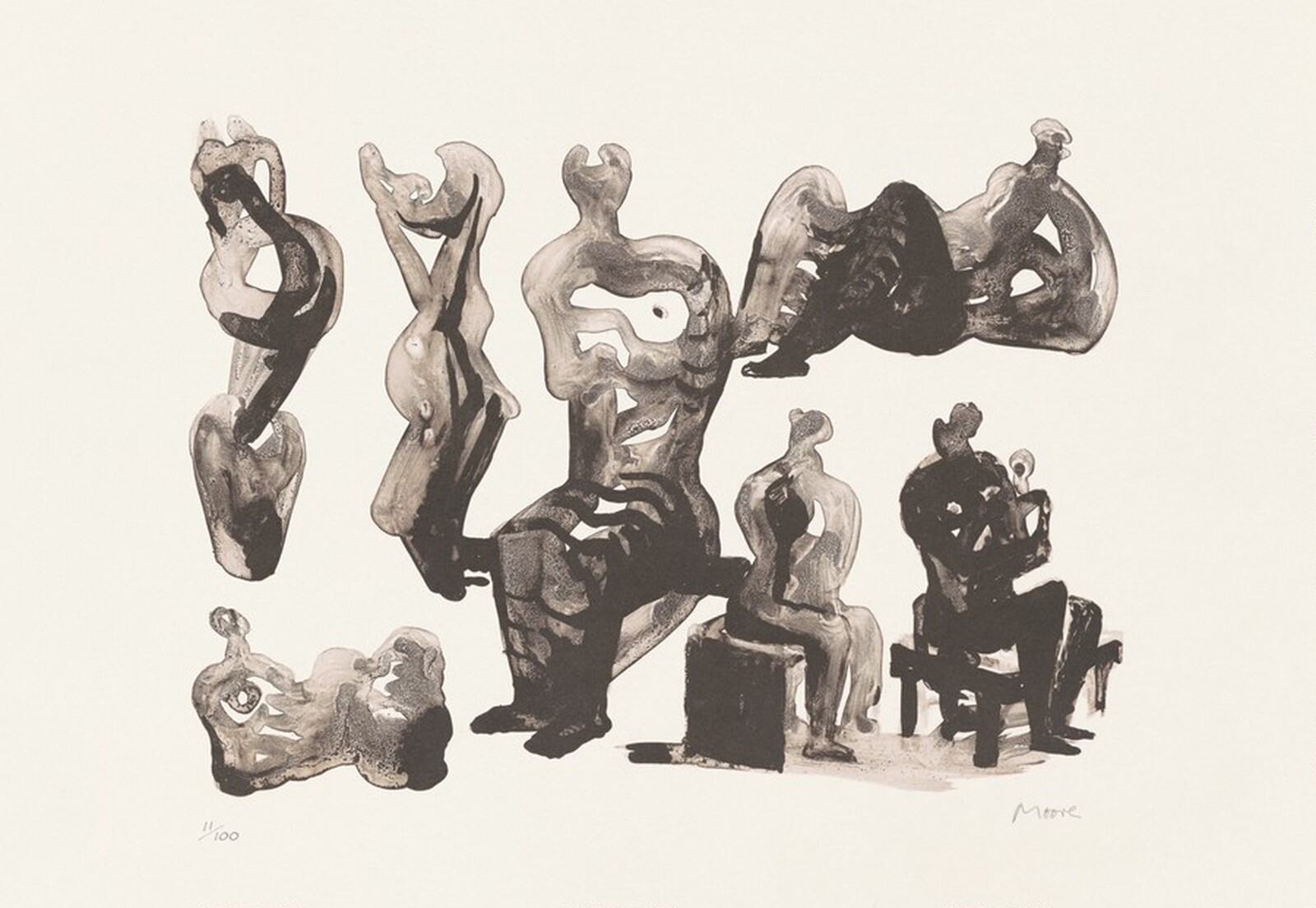 Ideas for Sculptures, Henry Moore, 1975
