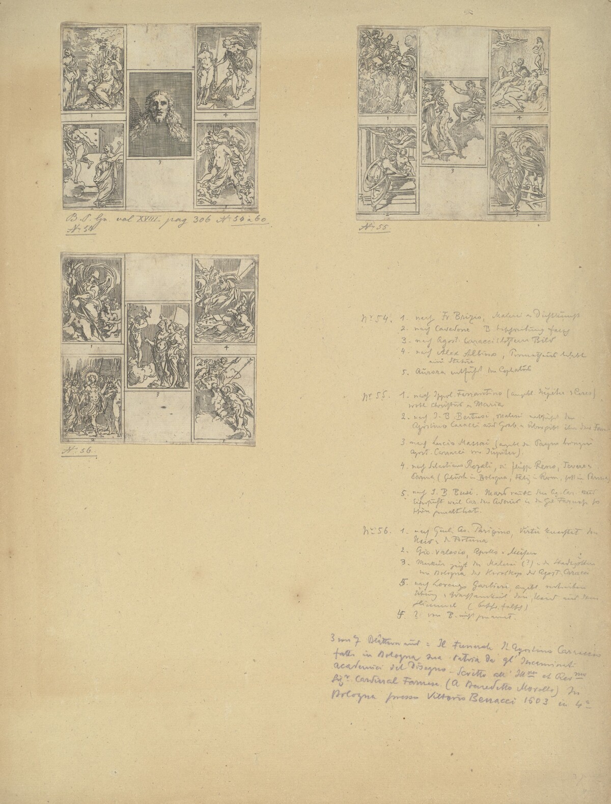 The Obsequies of  Agostino Carracci: Third Plate