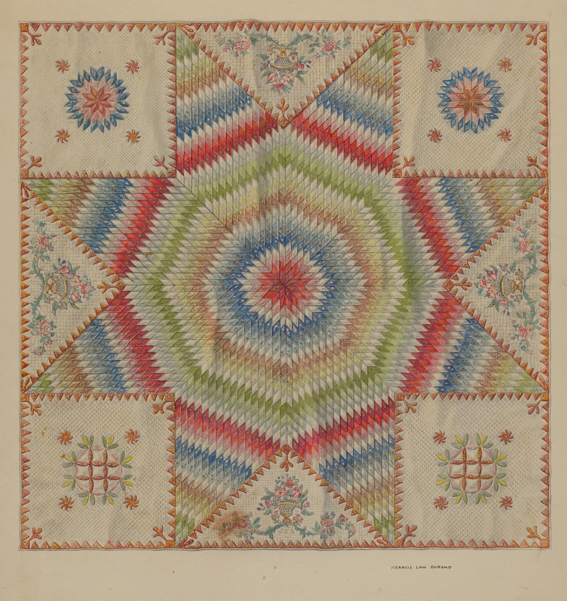 Pieced Quilt, Francis Law Durand