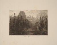 Une Sapinière, Alexandre Calame, 1845