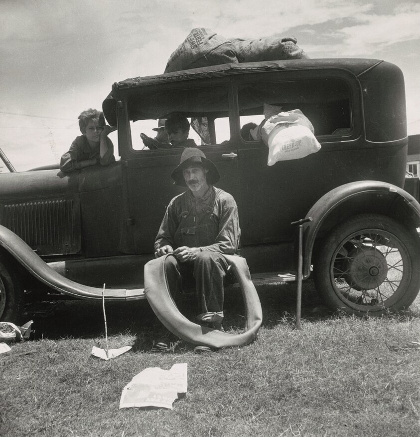 Fords are beginning to appear among the tobacco sharecroppers. Douglas, Georgia
