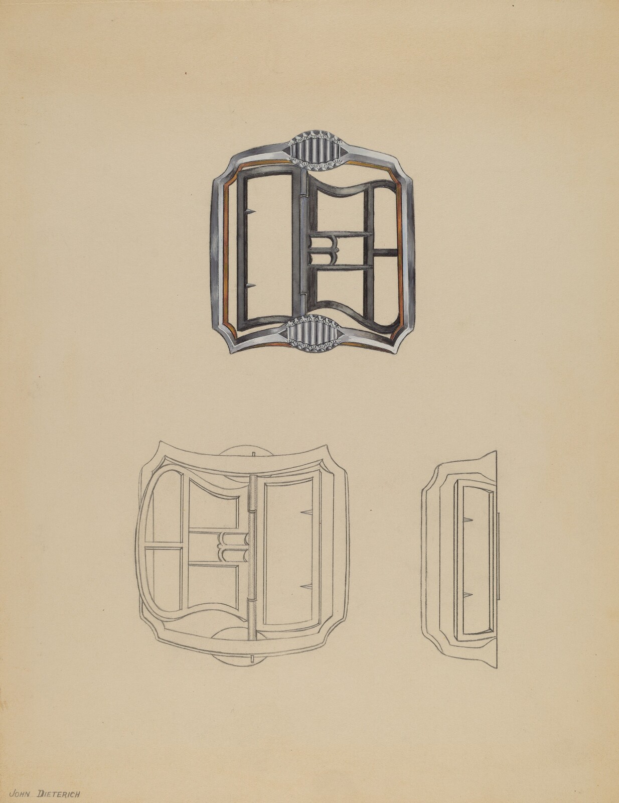 Shoe Buckles, John Dieterich, c. 1936