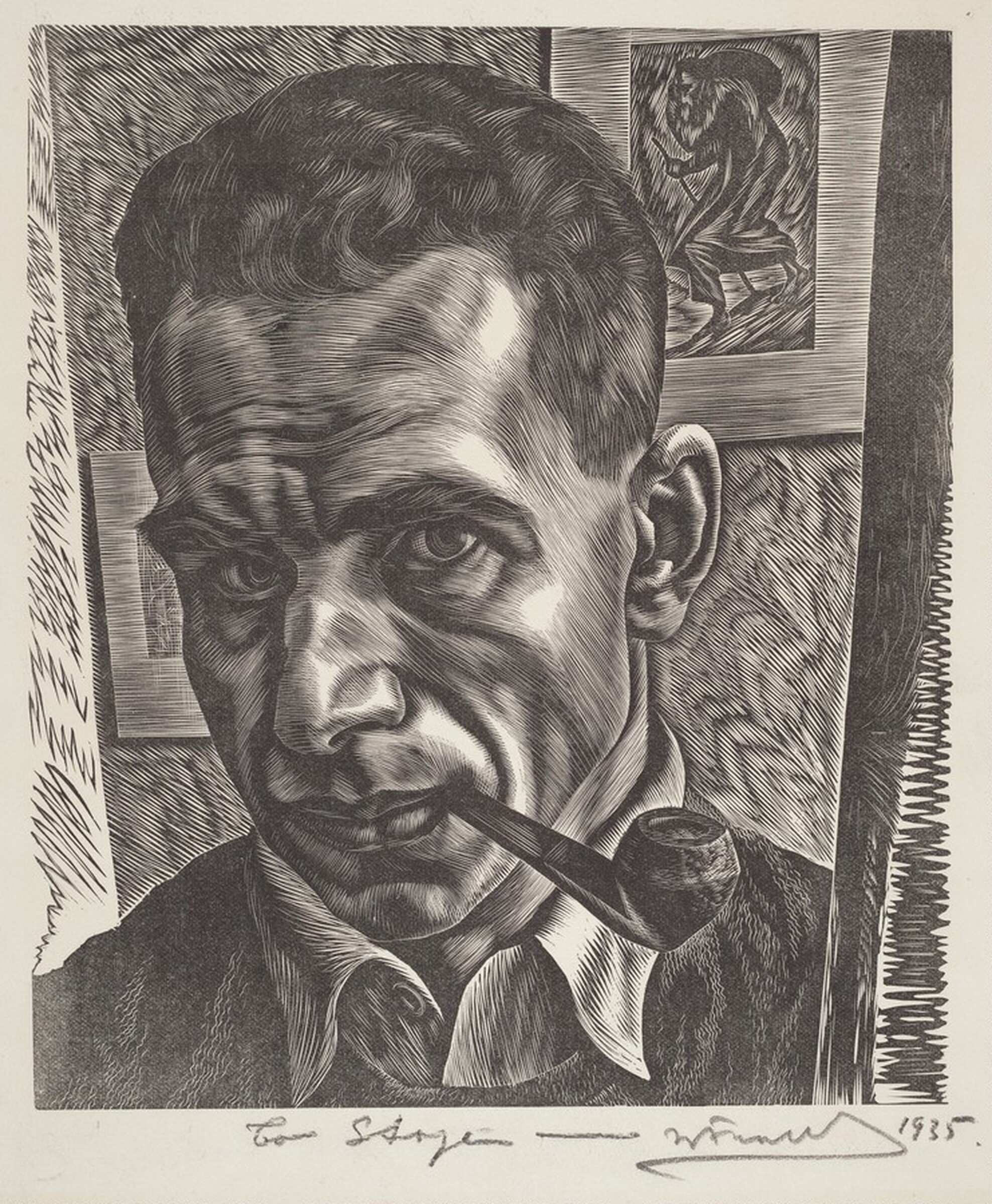 Self-Portrait, Isac Friedlander, 1935