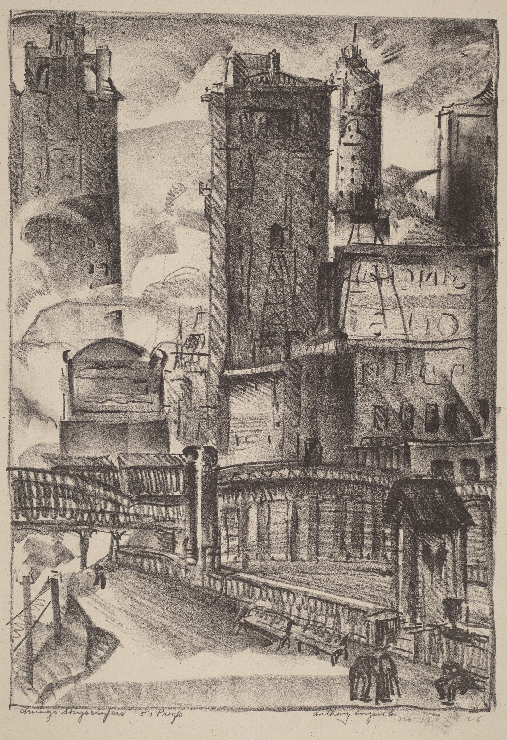 Chicago Skyscrapers, Anthony Angarola, 1926