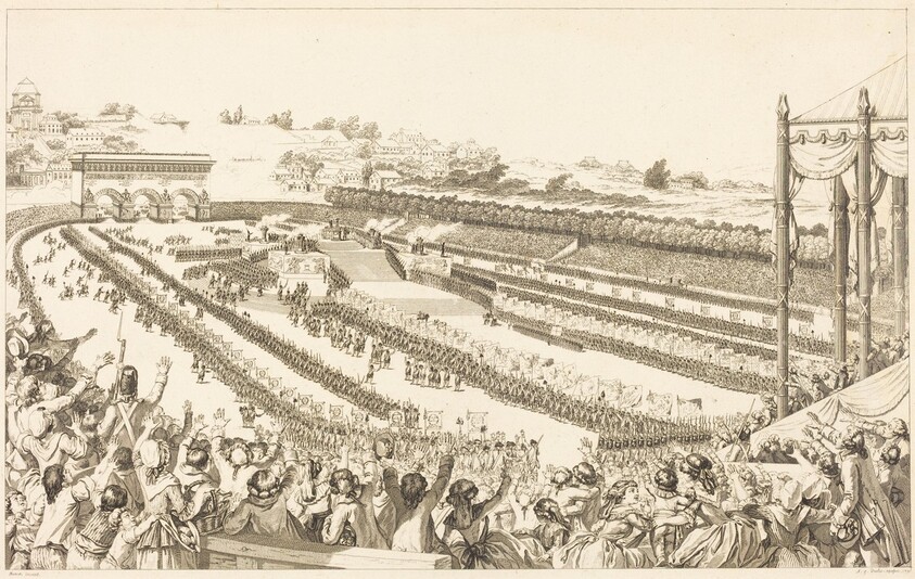 Fédération Générale de Français, au Champ de Mars, le 14 Juillet 1790
