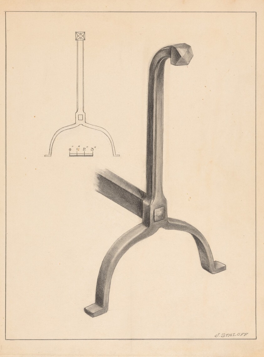 Andiron (one of pair)