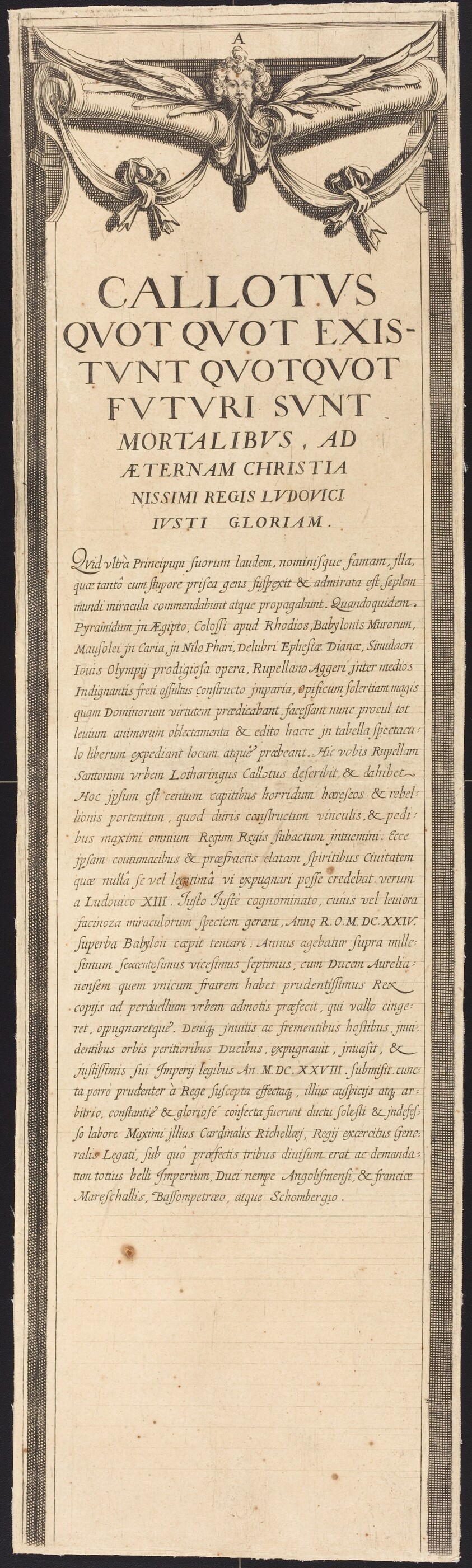 The Siege of La Rochelle [plate 8 of 16;  set comprises 1952.8.97-112]