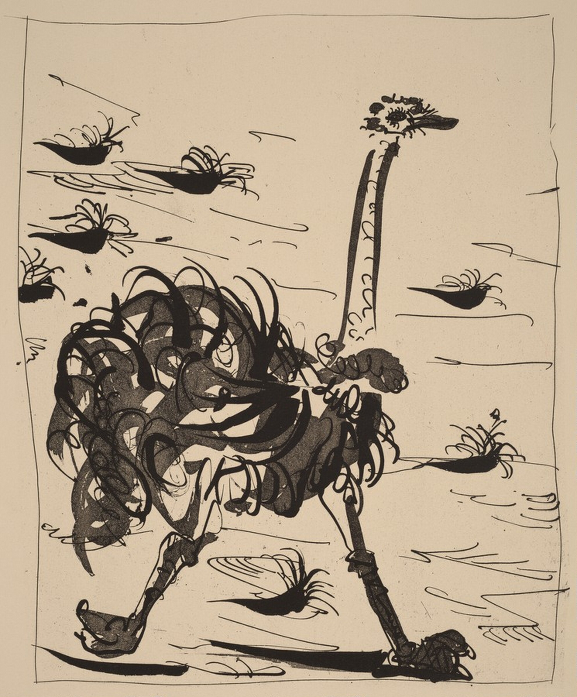 L'Autruche (The Ostrich), Pablo Picasso, 1941/1942