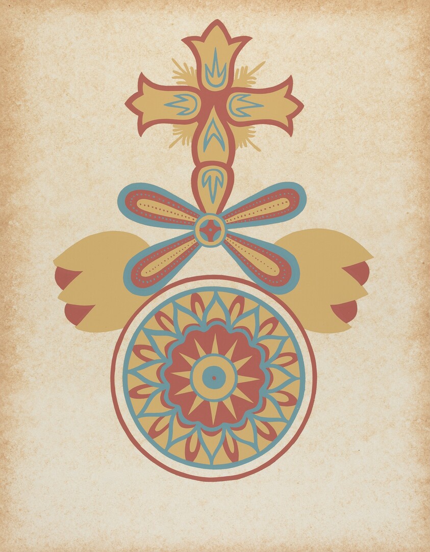 Santa Barbara Mission Doorway Design from the portfolio "Decorative Art of Spanish California"