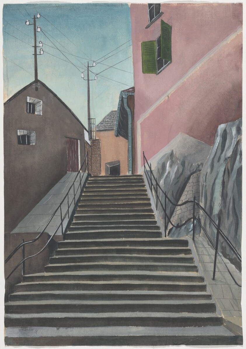 Untitled (Stairs in a Town)