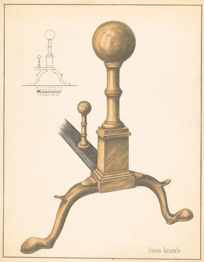 Andiron (one of pair)