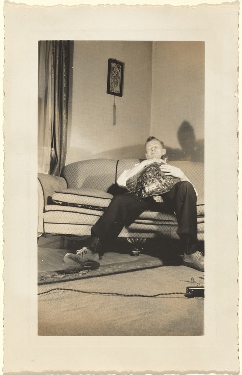 Untitled (Man sleeping with turtle)