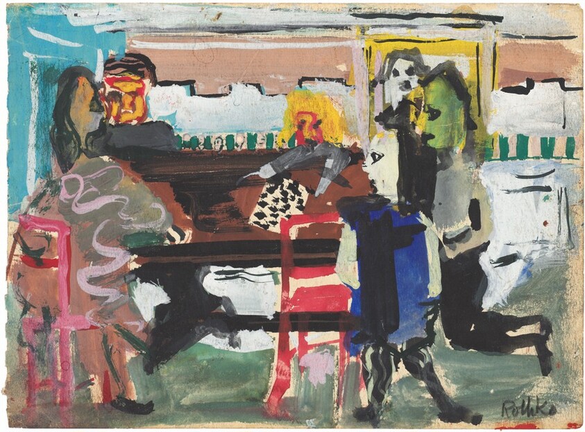 Untitled (Interior with Figures)
