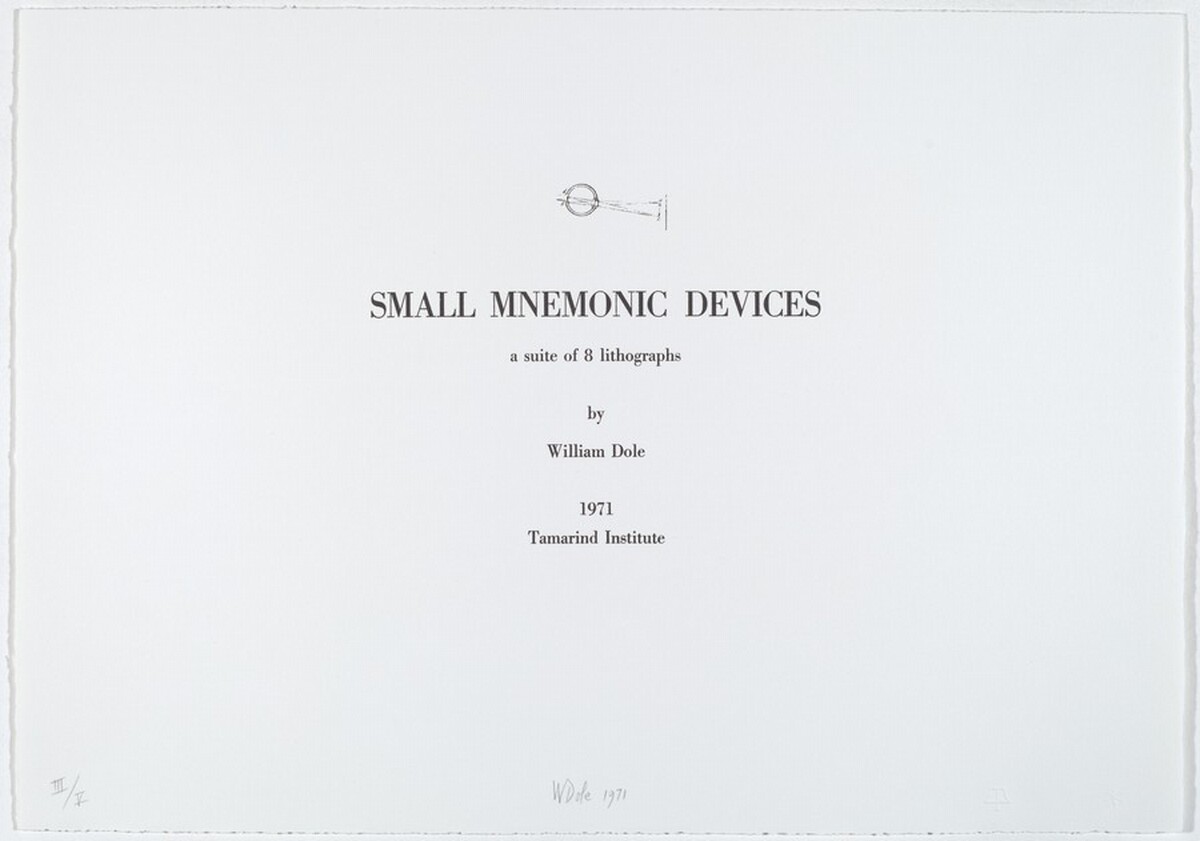 Title Page for "Small Mnemonic Devices"