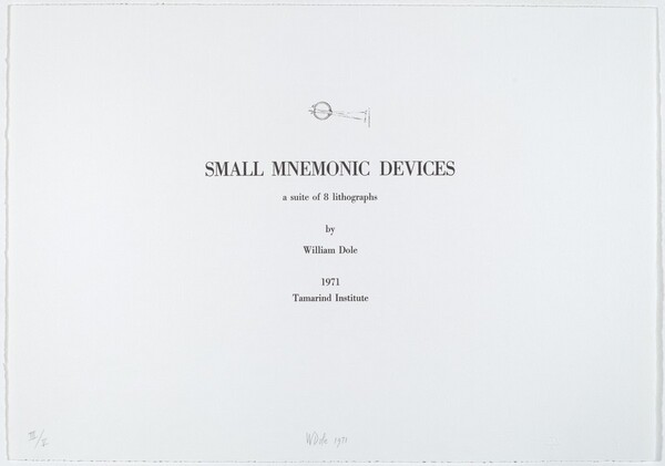 Title Page for "Small Mnemonic Devices"