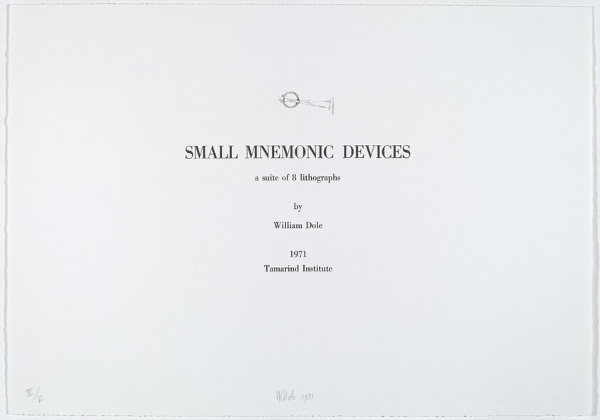 Title Page for "Small Mnemonic Devices"