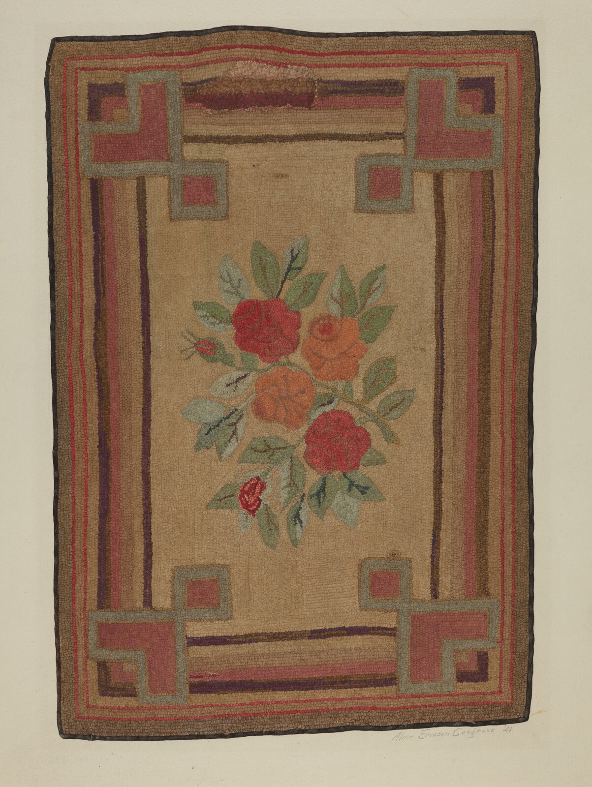 Hooked Rug, Alice Cosgrove, 1941