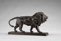 Walking Lion, Antoine-Louis Barye, model n.d., cast c. 1840/1873