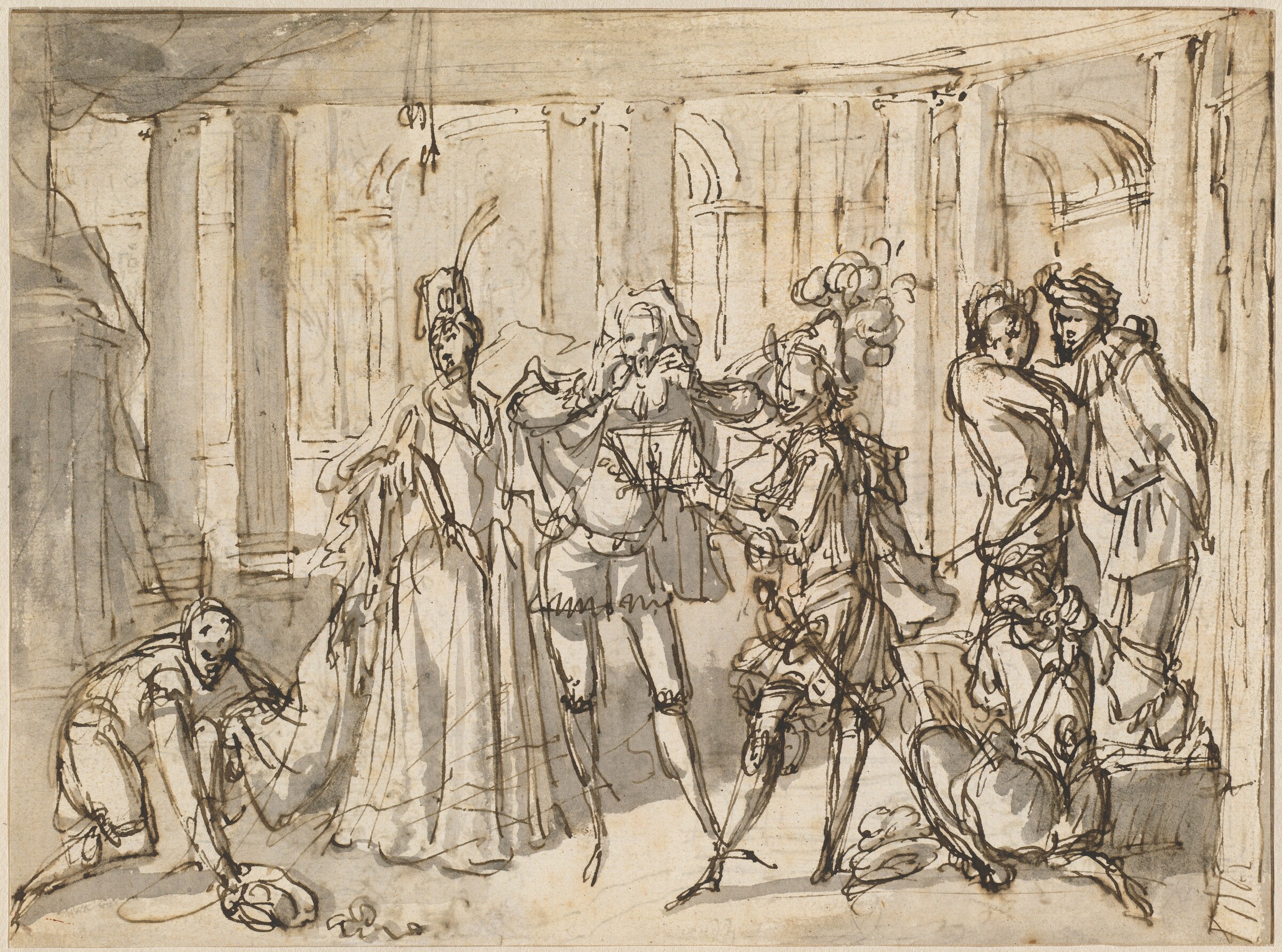 A Performance by the Commedia dell'Arte, Claude Gillot, c. 1710