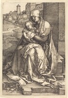 The Virgin and Child Seated by the Wall, Albrecht Dürer, 1514
