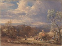 Harvesting, Samuel Palmer, c. 1851