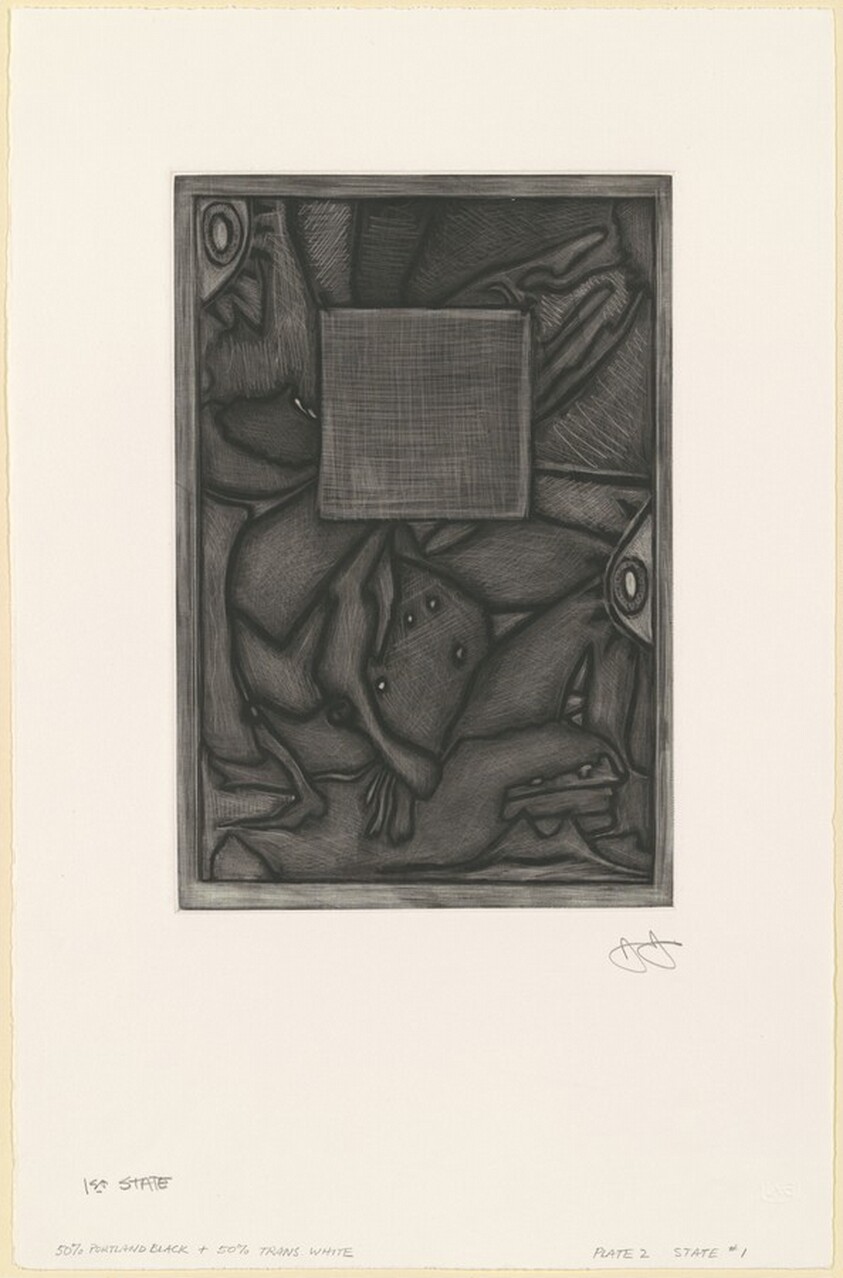 Untitled (Orange Mezzotint) [state proof of 1st state]