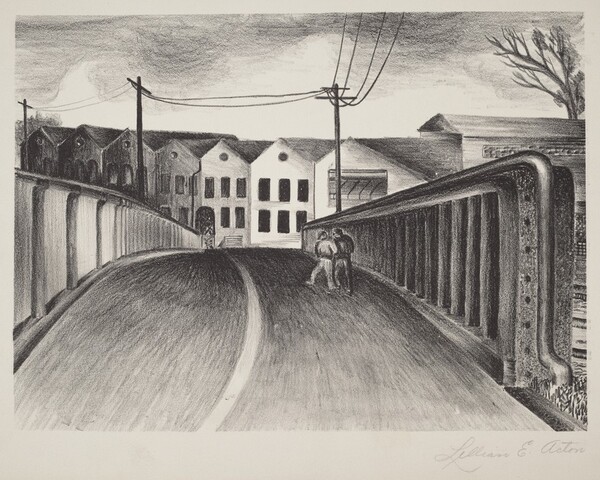 Untitled (Two Men on Bridge)