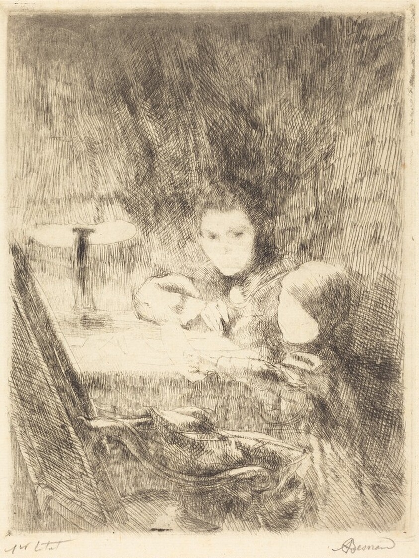 By the Lamp (Sous la Lampe)