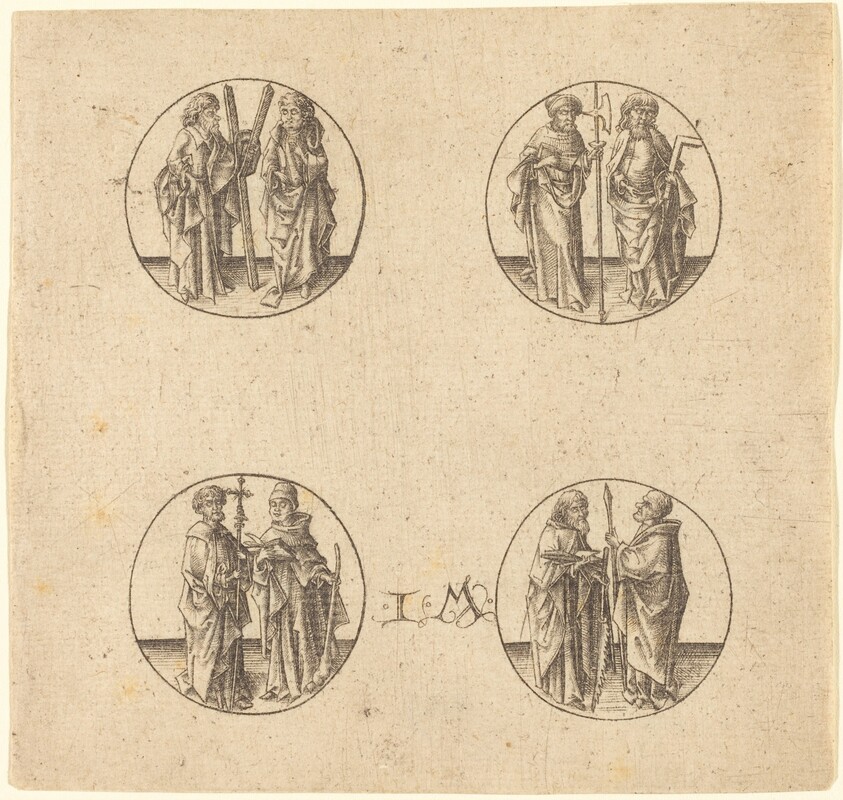 Eight Apostles in Four Roundels