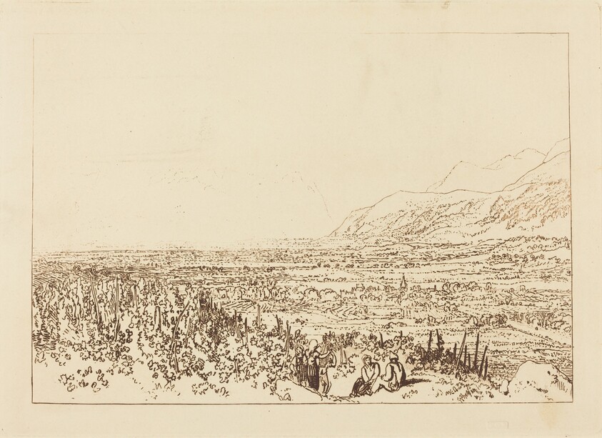 Chain of Alps from Grenoble to Chamberi