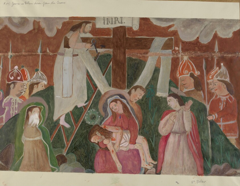 Station of the Cross No. 13: "Jesus is Taken Down from the Cross"